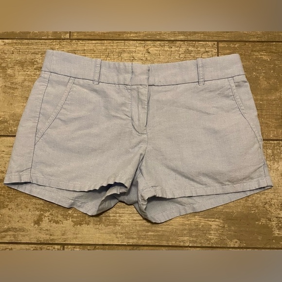 J. Crew Factory blue Oxford shorts - Picture 4 of 9
